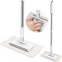 30" H Mini Mop for Small Spaces,360Automatic Cloth Changing Mini Mop,Mini Surface Cleaner with Short Handle for Window, Kitchen Cabinet, Mirror, Furniture