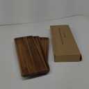 3 pcs 14"x5.3" Solid Acacia Wood Serving Trays Rectangular Wooden Serving Platters Natural Wooden Boards for Bar Coffee Party