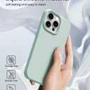 for iPhone 15 Pro Case Liquid Silicone Slim Shockproof Protective Cover 6.1 Inch Anti-Scratch Drop Protection,Light Mint
