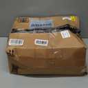 BOLUO White Nightstand with Charging Station, LED Night Stand with 2 Fabric Drawers, Bedside Table with USB Ports and Outlets, Nightstand for Bedroom Modern