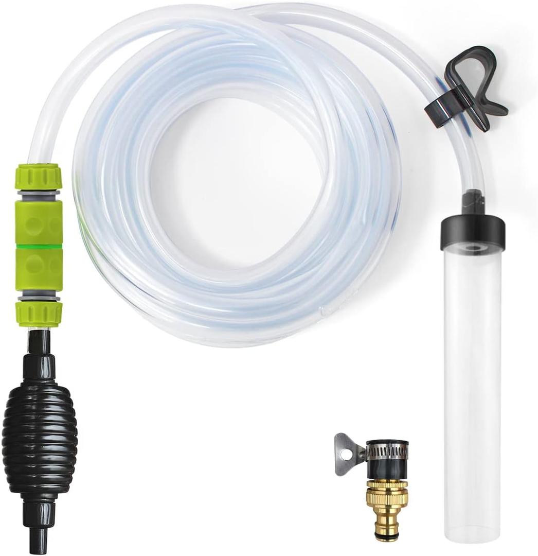 25ft Aquarium Vacuum Gravel Cleaner Fish Tank Cleaner Siphon Water Changer