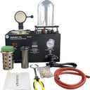 Vacuum Casting Machine Digital Display High Temperature Refining, 2KG Gold Melting Furnace,1400W 2000F Digital Electric Melting Furnace with Graphite Crucible for Melt Scrap, Silver, Gold, Copper