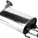 Stainless Steel Rear Exhaust Muffler Compatible with 2002-2005 Toyota Camry 2.4L 2.5L-Include Gasket TC01