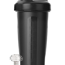 Mr. Pen- Shaker Bottles for Protein Mixes, 34 oz, 1 Pack, Black, Protein Shaker Bottle with Wire Whisk Ball, Blender Bottle