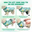 Dog Surgery Recovery Suit, Abdominal Surgical Suit for Male Female Dog Post Spay Neuter, Breathable Pet Onesie E-Collar & Cone Alternative, Surgery Shirt to Prevent Licking, Green, Medium