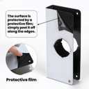 Door Knob Reinforcement Plate, Matte Black, Fits 1-3/4" Doors, 2-3/8" Backset, Door Lock and Door Knob Cover Plate, Deadbolt Cover Plate Reinforce and Repair Wood or Metal Doors