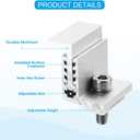 uxcell 10pcs Solar Panel End Clamp, Aluminum Z Brackets for Solar Panels Solar Mounting Brackets Kit for Solar Panel Pv Mounting System Accessories (32-50mm)