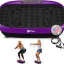 Lifepro HexaPlate Lite Vibration Plate Exercise Machine with Magnetic Acupoints - Full Body Vibration Platform for Beginners and Recovery - Lymphatic Drainage Massager for Muscle Toning and Fitness (Purple)