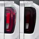 SlickMod PreCut Vinyl Smoke Tint for 2019-2023 GMC Sierra 1500 Tail Light (LED) (20% Dark Smoke, 2. Taillight Cutout)