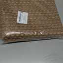 Kitchen Rugs,Kitchen Mats for Floor,Non Slip Washable 20"x 30"+20"x 48" Neutral Braided Rug,Faux Jute Rug with Non Slip Backing for Kitchen,Solid,Easy Clean,Area Rugs Sets of 2Pcs,Tan Brown