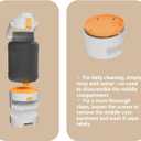 50oz Leakproof Dog Water Bottle for Hiking & Camping with Pet Sharing Technology - Dual Hydration Zones, Portable Dog Water Bottle, Travel Accessories for Humans and Pets, BPA Free, Pink