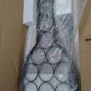 5 Tier Freestanding Rack with Hanging Glass Holder and Organizer, Storage Home Bar. 11 Bottle Grill for Kitchen, Dining Room., Antique Brown. (Metal & Wood, Antique Brown)