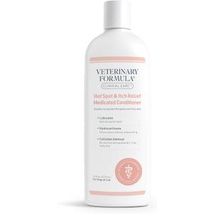 Veterinary Formula Clinical Care Hot Spot & Itch Relief Cat & Dog Medicated Conditioner, 16 oz  Oatmeal Conditions Skin for a Lustrous Coat, Formulated to Help Alleviate Itchy Skin