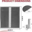 2 Pack HPF30 Range Hood Non-Duct Charcoal Filters Kit, Premium Replacement for Broan HPF30, S97020466 & Mantra/Osmos/Glacier XC Series Ductless Range Hoods, High-Efficiency Activated Carbon Filtration