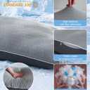 YZ HOME Cooling Body Pillow for Adults, Cold Touch Fabric,Blue Shredded Memory Foam, Support for Side Back Stomach Sleepers, Removable Washable Cover(Dark Grey,20x54 inch), 20 Inchx54 Inch