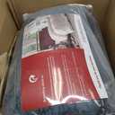 Quilt Set Oversized King Size 120x120 Luxurious Velvet Bedding Sets with 2 Pillow Shams 20x36 3 Pieces Ultra Soft Quilted Striped Bedspread Coverlet Comforter for All Season,Grey Blue