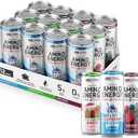 Optimum Nutrition Amino Energy Sparkling Hydration Drink, Electrolytes, Caffeine, Amino Acids, BCAAs, Sugar Free, 12 Fl Oz, Berry Variety Pack of 12 (Packaging May Vary)