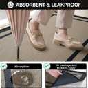 Indoor Door Mat for Entryway, Non Slip Front Door Mat 36"x59" Brown