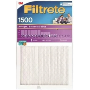 Filtrate Smart Air Filter 1500 Allergen Plated 20x25x1