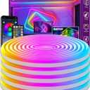 AILBTON 32.8Ft Neon Rope Lights,Flexible Led Rope Lights Control with App/Remote,Multiple Modes Rope Lights,IP65 Outdoor RGB Led Neons Lights,Music Sync Gaming Led Neon Light Strip for Bedroom Decor