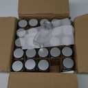 Keketin 6 oz Glass Spice Jars Bottles,25 Pack Empty Spice Jars with Shaker Lids and Labels,180ml Square Spice Containers with Airtight Silver Caps(Chalk Marker,Funnel and Brush include) (6oz-25pack)