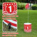 Backyard Golf Game 6 Holes Set,Portable Outdoor Game for Pratice,Golf Chipping Games for Lawn,Yard,Camping,Park,Beach