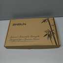 Bamboo Cutting Board for Kitchen, 3-Piece Set with Juice Grooves, Side Handles & Non-Slip Mats  Durable Bamboo Chopping Board for Meat, Vegetables and Fruits (Carbonized brown)