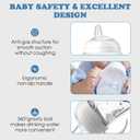 Sippy Cup Conversion Kit Compatible with Philips Avent Natural Baby Bottles, Spout Soft top and Weighted Ball Sippy Cup Transition Kit with Handles, 6m+ Pack of 3