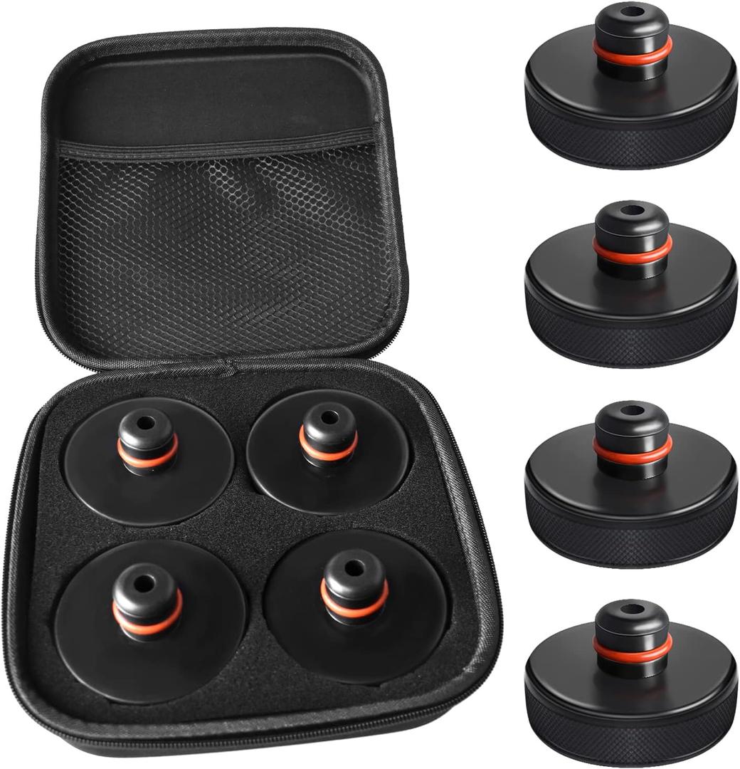 Chirano Lifting Jack Pad for Tesla Model 3/S/X/Y, 4 Pucks with Storage Case, Accessories for Tesla Vehicles 2013 to 2025 (1in/25mm)