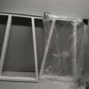 Metal Table Legs 28 Inch, Coffee Table Bench Desk Legs, Heavy Duty Trapezoid Metal Dining Table Legs Dining Table Legs for Office Furniture/Industrial/Coffee/Home DIY Table Legs (White, Set of 2)