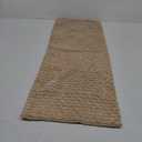 JoraLion 14x36 Boho Decorative Lumbar Throw Pillow Cover, Cream Cozy Soft Striped Corduroy Long Rectangle Cushion Case Accent Home Decor for Sofa Bed Room Livingroom, ONLY Cover