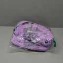 Quilted Puffer Backpack for Women Lightweight Soft Puffy Backpack Purse Casual Daily Drawstring Flap Daypack (Purple)