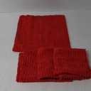 Woaboy Pack of 4 Brown Green Corduroy Decorative Throw Pillow Covers Soft Boho Striped Pillowcases Farmhouse Modern Home Decor for Couch Sofa Bed Living Room 18x18 Inch