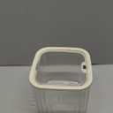 ZECENN Clear Coffee Pod Holder with Lid, Coffee Pods Storage for Counter, Small Food Storage Organizer Bins, Clear Plastic Bins for Pantry, Kitchen, Cabinet Organization and Storage