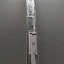 Aluminum Cordless Mini Blinds for Indoor Windows Room Darkening 100% Privacy 1" L-Shaped Blades Window Blinds for Home, for Window Size 48" W  64" H, Silver Grey