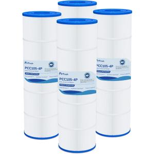 Fil-fresh CCP420 Pool Filter Cartridges Compatible with Pentair Clean & Clear Plus 420, Replacement for Pentair R173576, C-7471, 178584, Pleatco PCC105-PAK4, 4×105 sq.ft, 4 Pack
