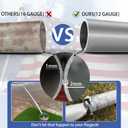 Heavy Duty 25 FT Flag Pole, Unbending 100MPH Wind Resistance, 95HBW Hard Aerospace Aluminum, In-Ground Flagpole Kit for Outside House