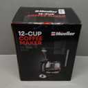 Mueller 12-Cup Drip Coffee Maker - Borosilicate Carafe, Auto-Off, Reusable Filter, Anti-Drip, Keep-Warm Function, Clear Water Level Window Coffee Machine, Kitchen Essentials & Accessories