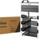 Tecmojo 9U Network Rack, 10 inch Mini Server Rack with 2 Side Translucent Panels & 2 Top Handles, 7.87 inch Deep, for 10 inch IT Equipment & A/V Devices, White