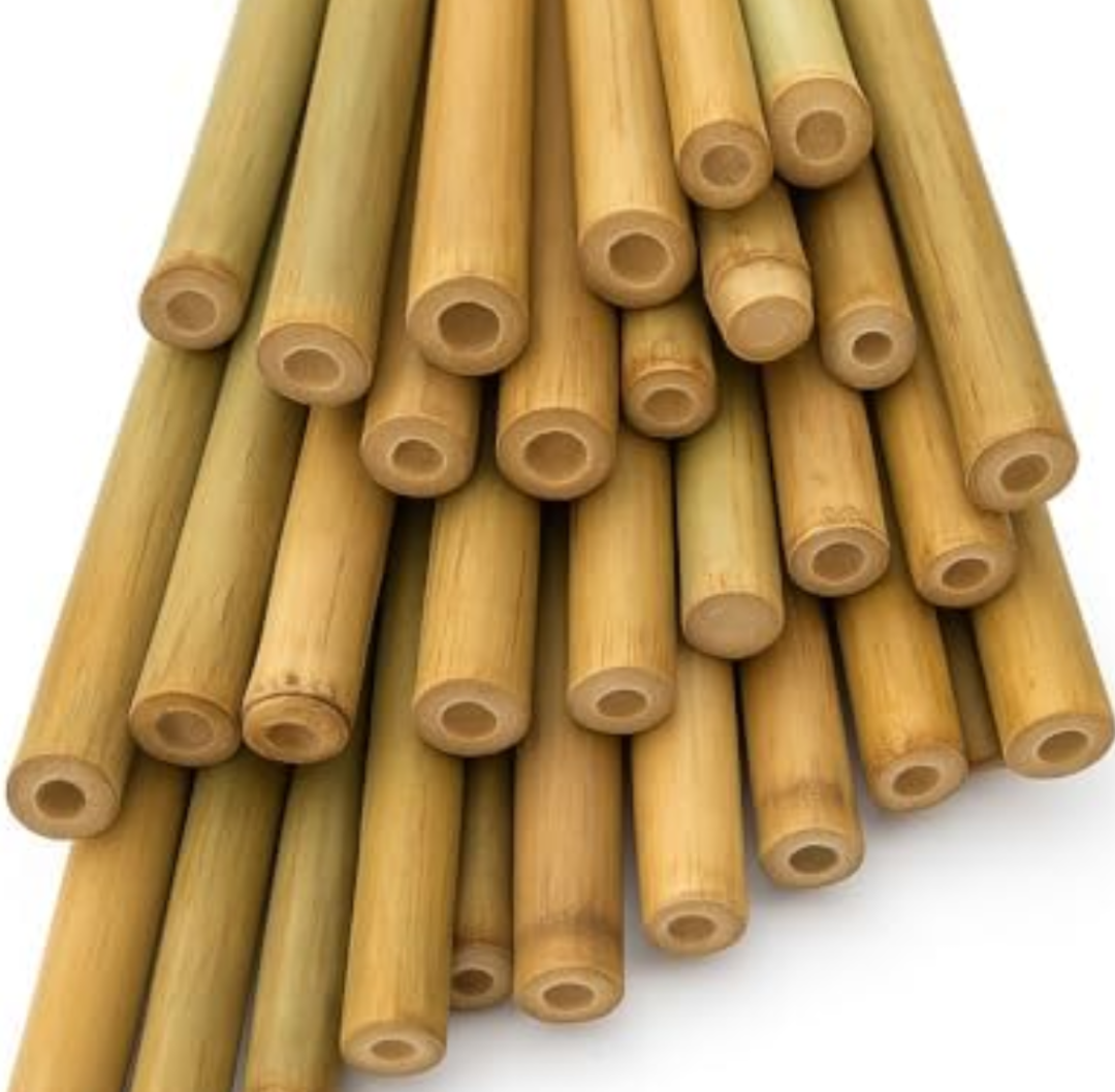 LJAAJSUV 24 inches Plant Stakes Natural Garden Bamboo Sticks for Indoor and Outdoor Plants, Plant Support Stakes for Tomatoes, Beans, Potted Plants (Pack of 2, Count of 60)