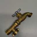 RecPro 90 Degree Water Faucet - Provides Extra Outside Water Source by Connecting to Your RV's Fresh Water Inlet. Brass Construction