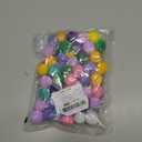 FdcLixuvol 50PCS 1 Inch Cat Toys Balls Kitten Cat Pom Pom Balls Soft Cat Puff Ball Toys Rolling Interactive Cat Toy Ball Cat Nip Balls Fuzzy Balls for Cats Creative Crafts Decorations Assorted Color