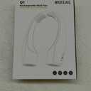 AI Neck Fan, 4 Speeds Adjustable Portable Personal Fan Rechargeable, 4000 mAh Battery Faster Cooling Wearable Fan, Ultra Quiet for Home, Office, Travel, Outdoor (White)