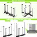 Retractable Bottle Drying Rack, Foldable Baby Bottle Drying Rack, Collapsible Draining Rack for Reusable Bag, Cutting Board, Mason Jars, Mugs, Glass, Cup, and Sports Bottle, Large