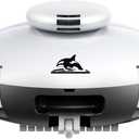 Cordless Robotic Pool Vacuum, 140 Mins Runtime Pool Cleaner with Self-Parking, Lightweight, Powerful Brushless Motors for Above Ground Flat Pools up to 860 Sq.Ft (Black)