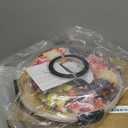 Round Charcuterie Board with Clear Lid, Travel Picnic Portable Cheese Board Charcuterie Boxes, Meat Fruit Serving Tray Platter, House Warming Gifts New Home, Gifts for Women (5 Compartments-round-black)