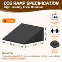 Dog Wedge Ramp for Stairs/Staircases, Portable & Lightweight Pet Ramp with Non-Slip Surface for Small Size Dogs Cats, Low Angled Dog Ramp for Elderly & Injured Pets (100LBS Capacity, 6Packs)