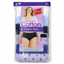 Hanes women's Hi-Cut Panties Pack, Lightweight Cotton Hi-Cuts, 6-Pack (9)