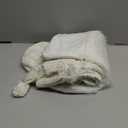 Personalized Christmas Stockings: 4 Pcs 18 Inch White Farmhouse Plush Faux Fur & Cable Knitted Fireplace Xmas Stockings, Rustic Personalized Stocking Hanging Gifts Decorations for Family Holiday Decor