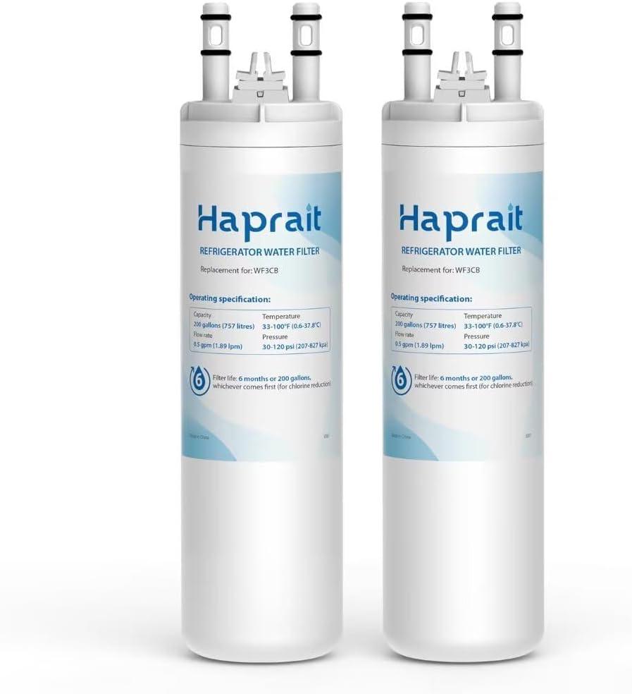 WF3CB Water Filter Replacement, HP006 Compatible with Frigidaire WF3CB, Pure Source 3, WF425, 706465, 242069601, 242086201, 242017800, Height 9 inches, 2 Count